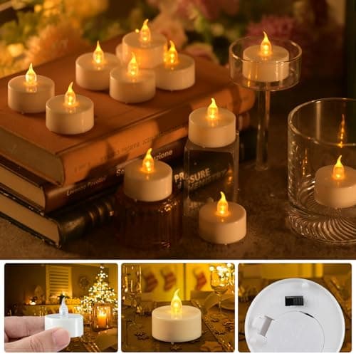 Thumbnail 4 de cimetech 12 velas de té LED con temporizador 🕯