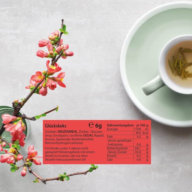 Detalle 2 de Glückskekse „Ein Kompliment für Dich“ 9er Box 🍪