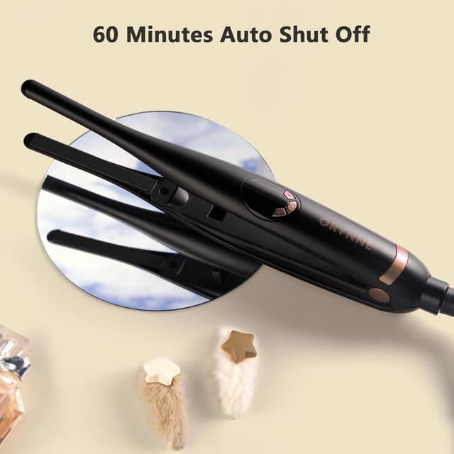 Thumbnail 6 de ORYNNE 3/10in Small Flat Iron for Short Hair, Pixie Cuts & Edges (Champagne Gold)