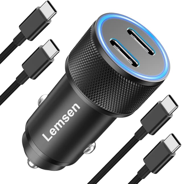 Detalle de Caricatore Auto 60W 2 Porte USB-C