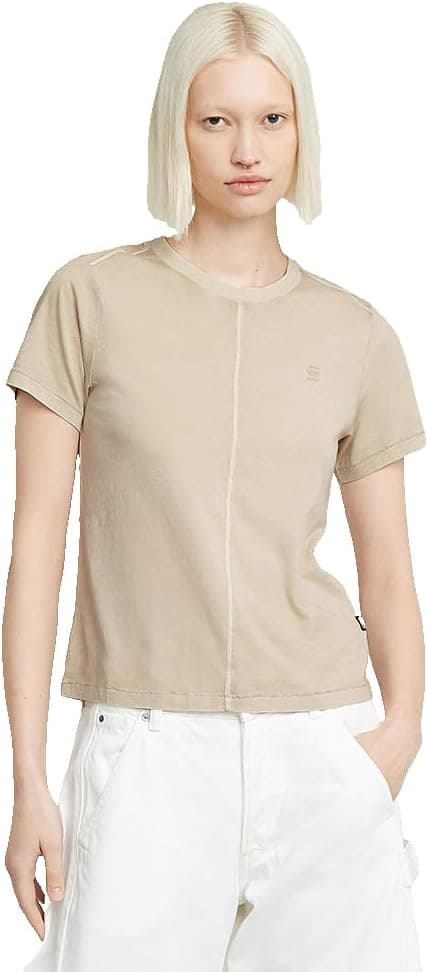 Detalle de G-Star Damen Overdyed Front Seam Top mit Frontnaht und G-Star Details