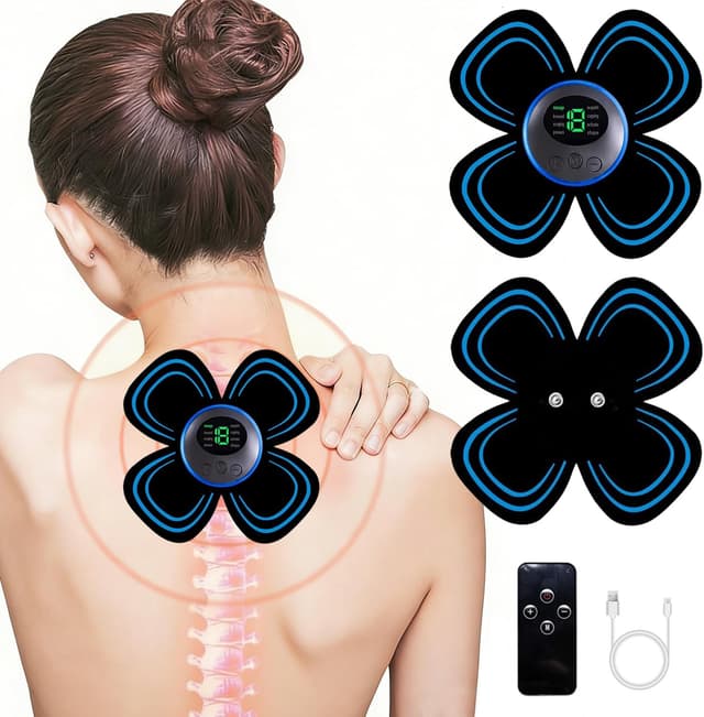 Detalle de Électrostimulateur musculaire professionnel TENS/EMS avec fonction massage (roulements d’électrodes)