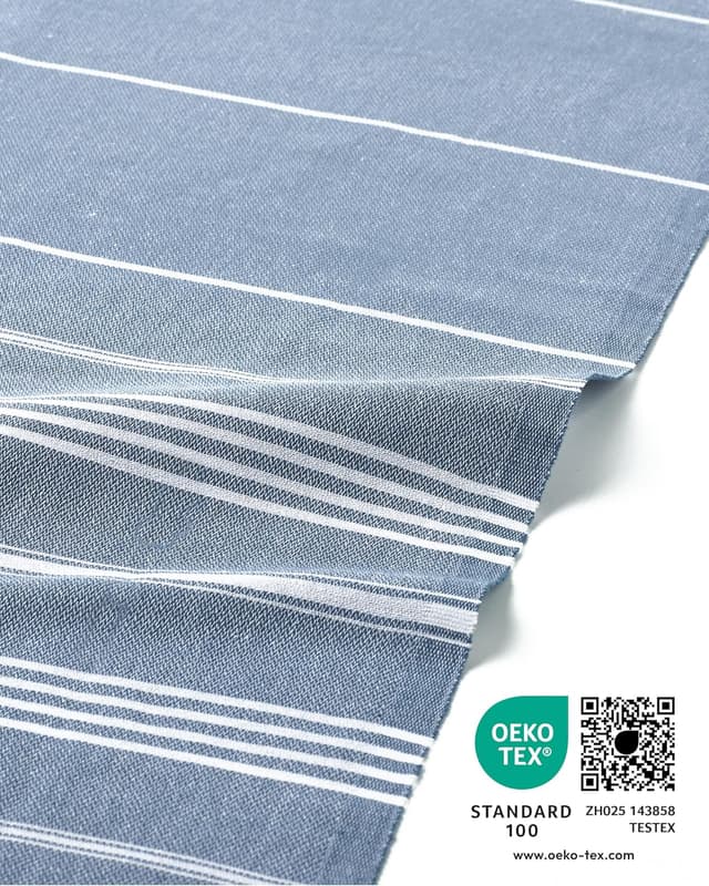 Detalle 2 de Fit-Flip telo hammam Opale Blu 100x200 XXL