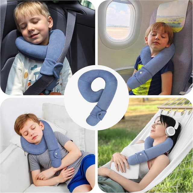 Detalle 2 de WENRENER Kinder-Nackenkissen mit Verstellung