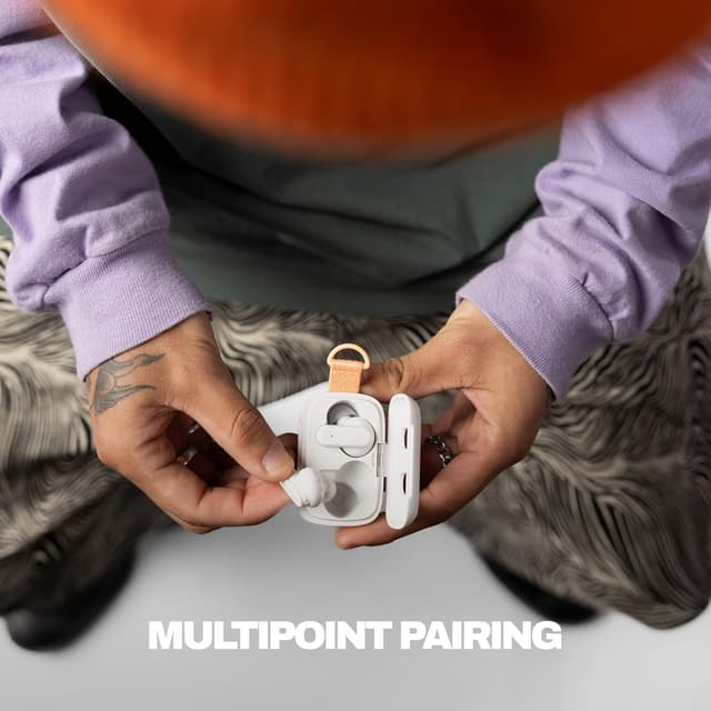 Detalle 1 de Skullcandy Dime 3 Wireless In-Ear-Kopfhörer (weiß) – bis zu 20 Std. Akkulaufzeit, Mikro & Bluetooth