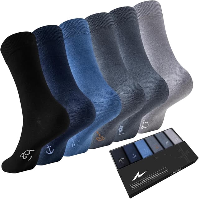 Detalle de Bamboo mens socks 6 pairs for comfort