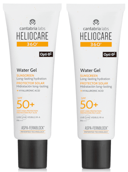 Detalle de Heliocare 360 Water Gel protector SPF50+ 2x50 ml