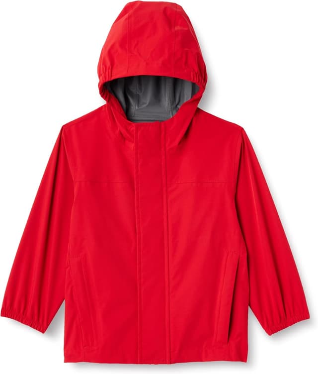 Detalle de Amazon Essentials Boys Waterproof Rain Jacket (Relaxed Fit, Hooded Zip-Front)