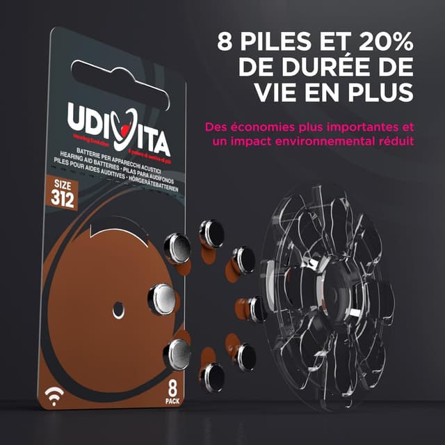 Thumbnail 4 de Udivita PR41 piles auditives 40