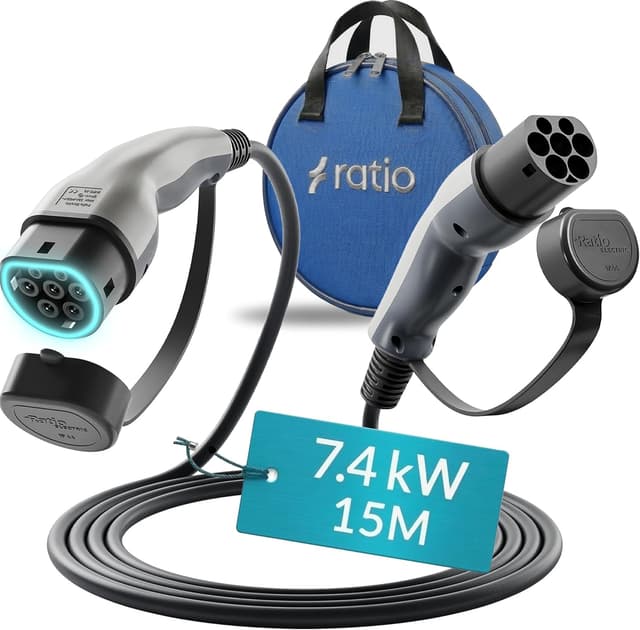 Detalle de Type 2 charging cable 7.4kW 32A 15m