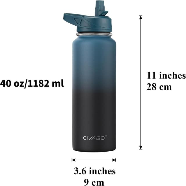 Detalle 2 de CIVAGO 40 oz insulated water bottle