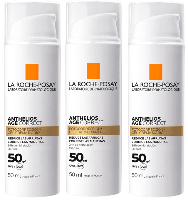 Imagen de La Roche Posay Anthelios SPF50 Age Correct 😎 3x50ml en OfertitasTOP
