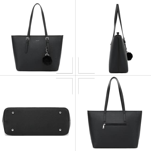 Thumbnail 6 de TANTOMI Women’s 15.6 Inch Tote Handbag with Detachable Wallet & Card Holder