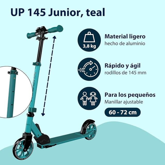 Detalle 2 de HUDORA Scooter Up 145 Junior patinete 145 mm para niños