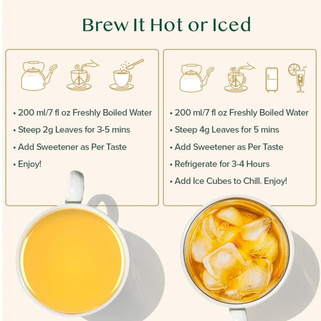 Thumbnail 6 de VAHDAM Kurkuma Ashwagandha Kräutertee (100 Teebeutel) – koffeinfrei mit Kurkuma, Zitronengras & schwarzem Pfeffer