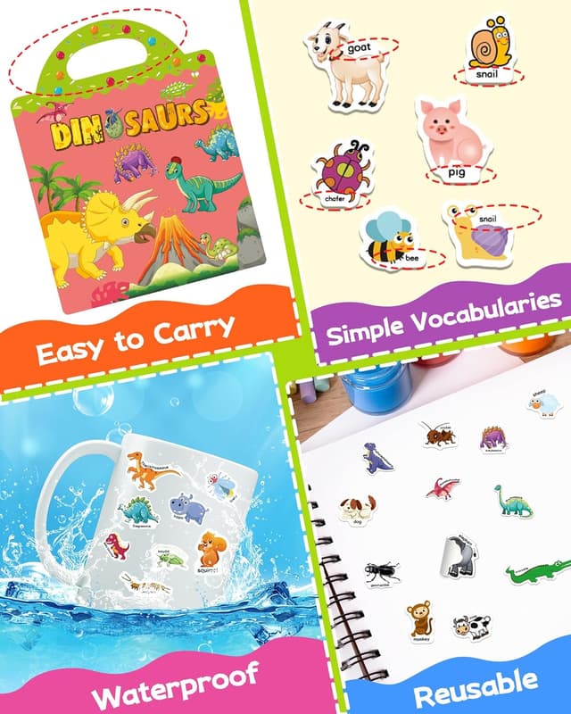 Thumbnail 4 de Benresive Reusable Sticker Book for Toddlers