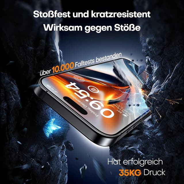 Detalle 2 de TAURI Panzerglas 6,9 Zoll für iPhone 16 Pro Max