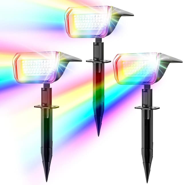 Detalle de Linkind Solar-Gartenleuchten Set mit 3 Stück