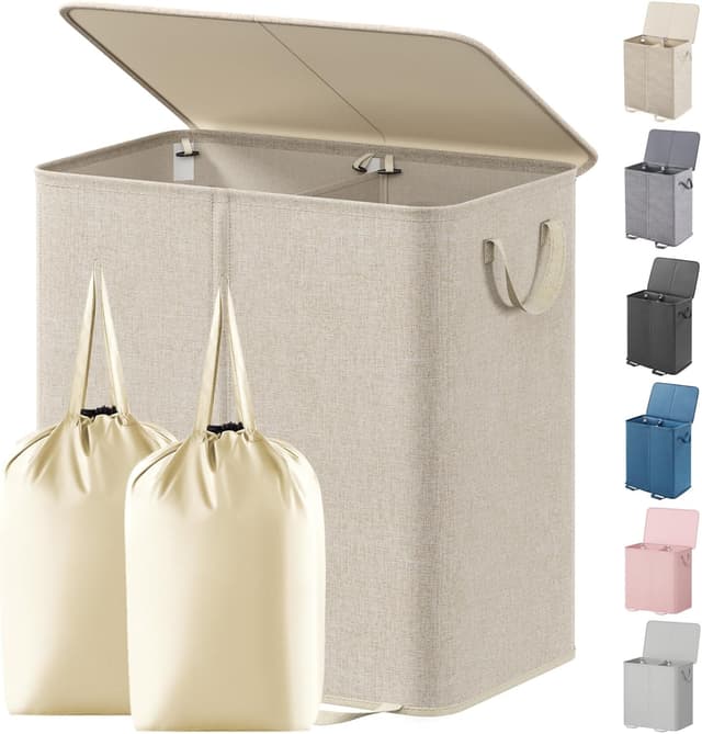 Detalle de Lifewit Double Laundry Hamper 136L ⚙