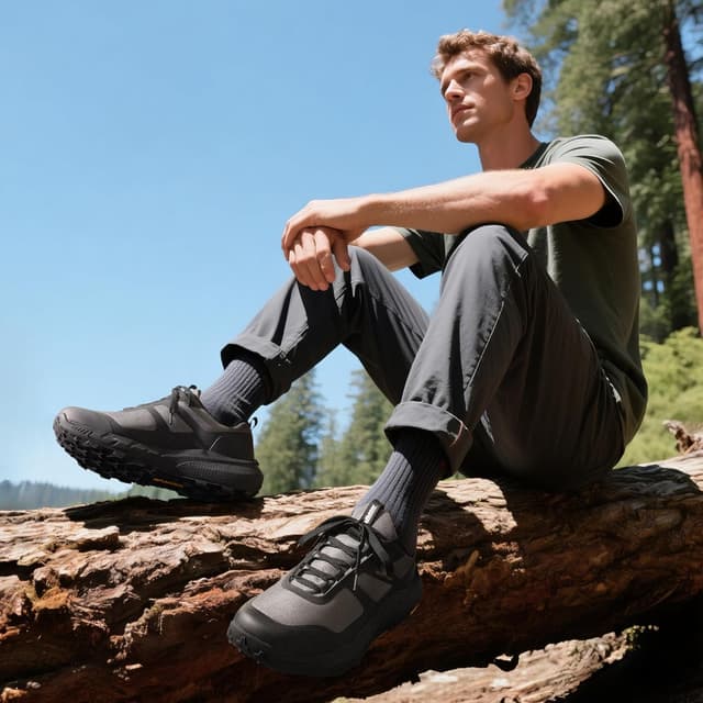 Detalle de NORTIV 8 Scarpe Trekking Impermeabili da Uomo leggere con suola antiscivolo e supporto plantare