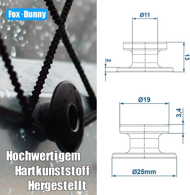 Thumbnail 1 de Planenhaken Planenknöpfe 30 Stück