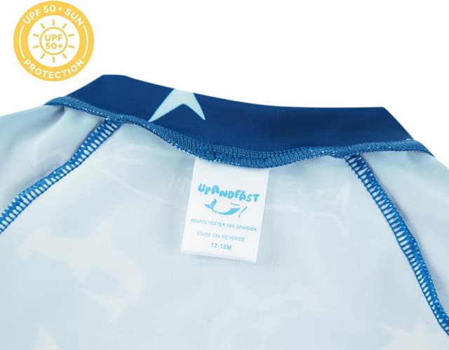 Thumbnail 6 de upandfast Baby rashguard swimsuit with full-length zipper and UPF 50+ protection (toddler one-piece)