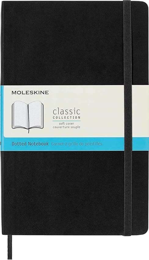 Detalle de Moleskine Cuaderno Clásico Tapa Blanda Negro 📓 192 Hojas