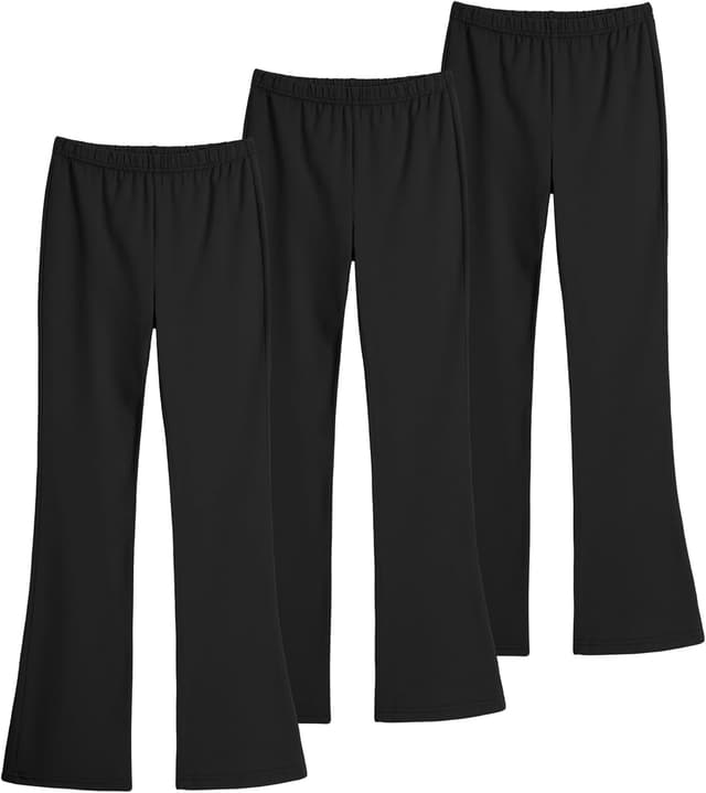 Thumbnail 6 de KEREDA Mädchen-Schlaghose aus Baumwolle – Leggings im Flared-Style im 3er-Pack