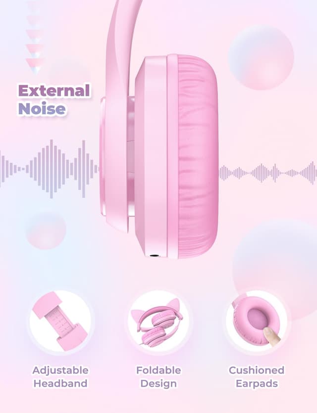 Thumbnail 4 de iClever Kids Headphones 85 dBA over‑ear