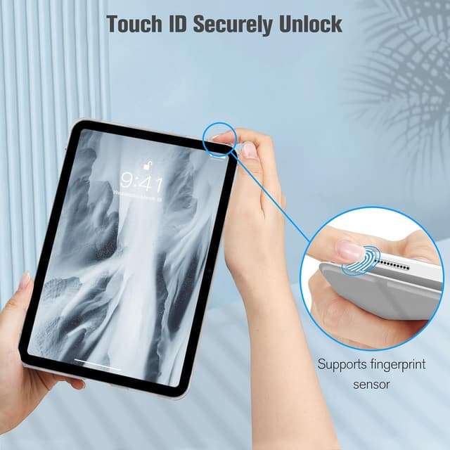 Thumbnail 6 de Fintie Hülle für iPad 11. Generation (2025, 11 Zoll A16) & iPad 10. Generation (10,9 Zoll) – ultradünnes Case mit transparenter Rückseite, Auto Wake/Sleep, Silber