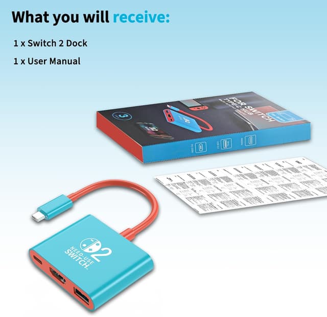 Thumbnail 5 de Reddening Switch 2 Dock 4K/60Hz 100W