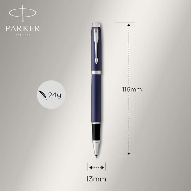 Detalle 1 de Parker IM Bolígrafo Roller Azul Mate Tinta Negra