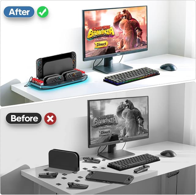 Detalle 2 de Switch 2 Ladestation JoyCon 4 in 1