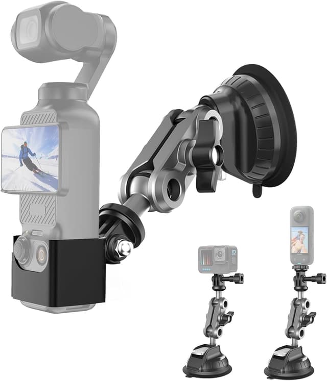 Detalle de Wiseten Saugnapfhalterung 360° für Actioncams