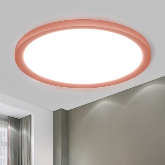 Detalle de LQWELL® Ultradünne LED-Deckenleuchte (IP44) 18 W, 6.500 K, 1,6 cm Bauhöhe – für Bad, Balkon & Küche