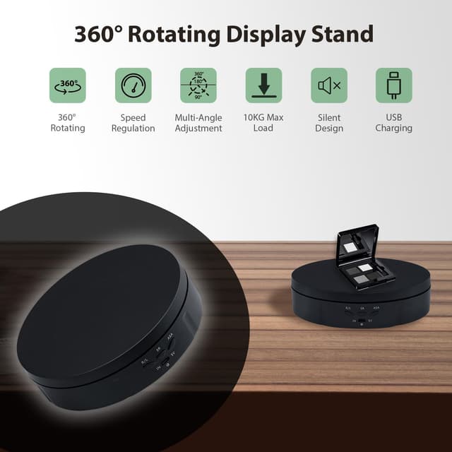 Detalle de Mcbazel 360° Rotating Display Stand (5.7 inch) motorised turntable for photography & product displays up to 10kg