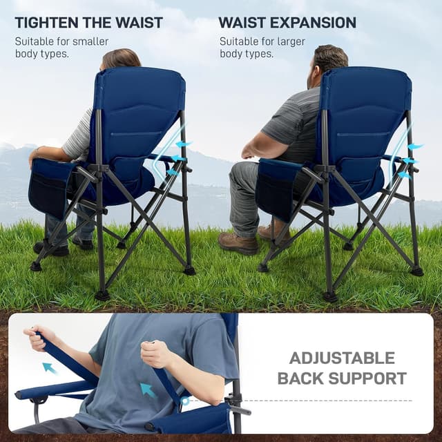 Detalle 2 de EVER ADVANCED Camping Chair XL up to 230KG