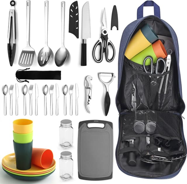 Imagen de Berglander set utensili campeggio 4 persone 🍽 en OfertitasTOP