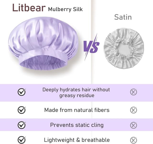 Thumbnail 6 de LitBear Silk Bonnet 22 Momme