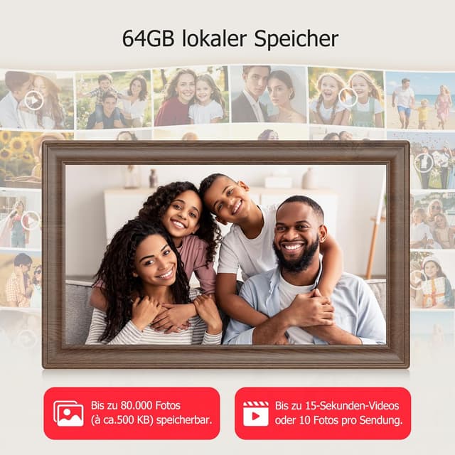 Detalle 2 de FRAMEO 15,6 Zoll Digitaler Bilderrahmen