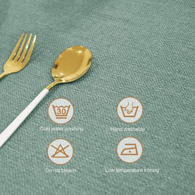 Detalle 2 de WAITER TREE Mantel Antimanchas Efecto Lino 140x140 cm 🧾