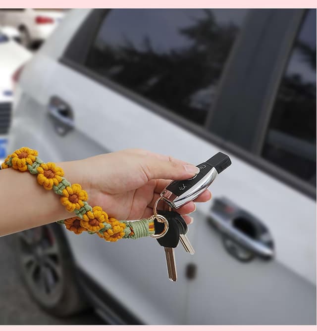 Detalle 2 de CHUQING Makramee Schlüsselanhänger 18 cm