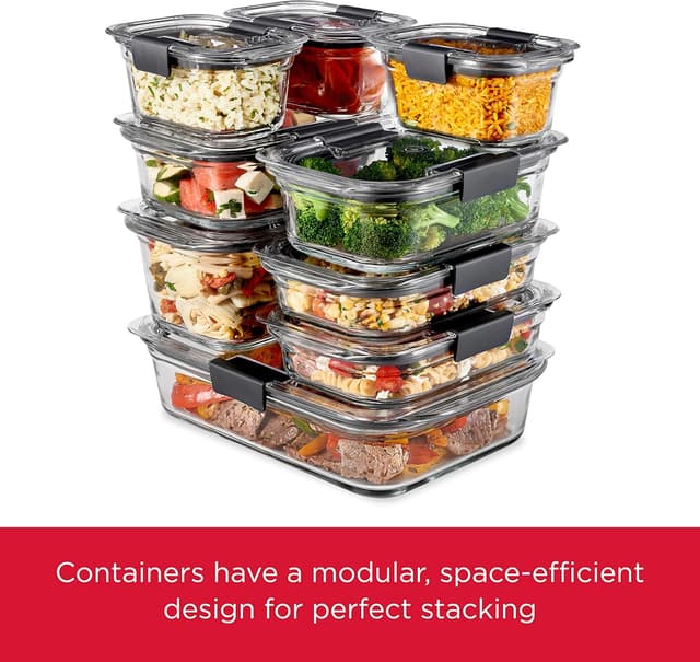 Thumbnail 4 de Rubbermaid Brilliance Glass Food Storage 3.2 Cup set 🍱
