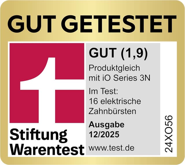 Detalle de Oral‑B iO Series 3 Plus elektrische Zahnbürste, 3 Aufsteckbürsten 🪥
