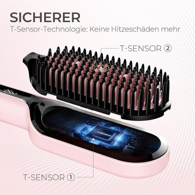 Detalle 2 de TYMO IONIC Plus Haarglättungsbürste 80–230℃ 💇♀