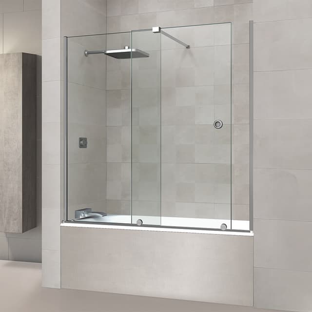 Imagen de Ibermampara Britania Mampara bañera 8 mm, 147 cm en OfertitasTOP