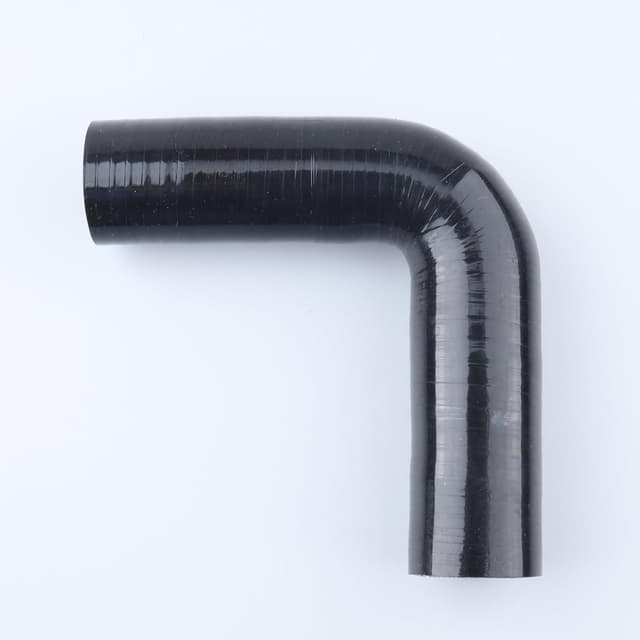 Detalle de AC Performance ID 1" (25mm) 90 Degree Elbow Coupler Pure Silicone Hose, Black (90mm leg length)