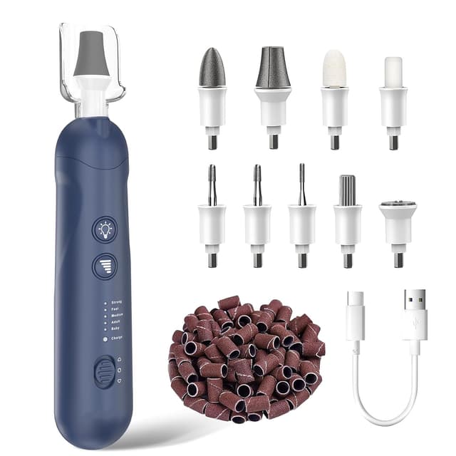 Detalle de AOMEES Elektrische Nagelfräser Set mit 9 Aufsätzen