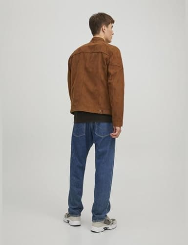 Detalle 2 de JACK & JONES Faux Suede Jacket Cognac L