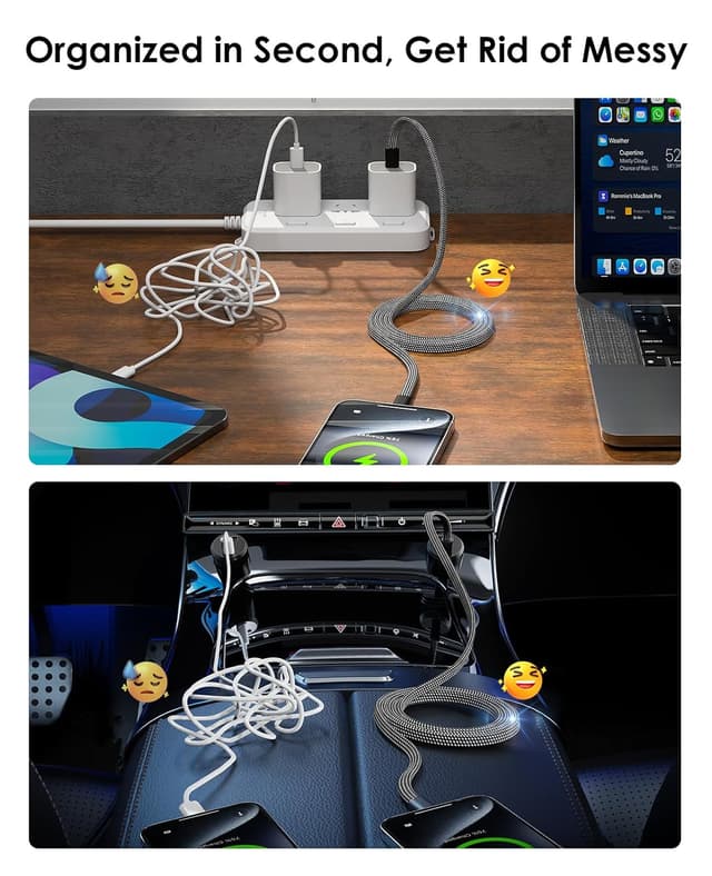 Detalle de Magtame Magnetic USB C Cable 5ft 60W fast charging